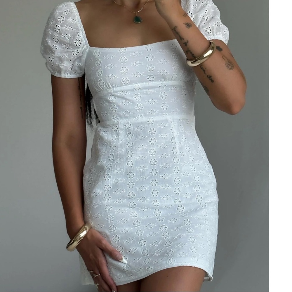 Princess Polly white eyelet dress